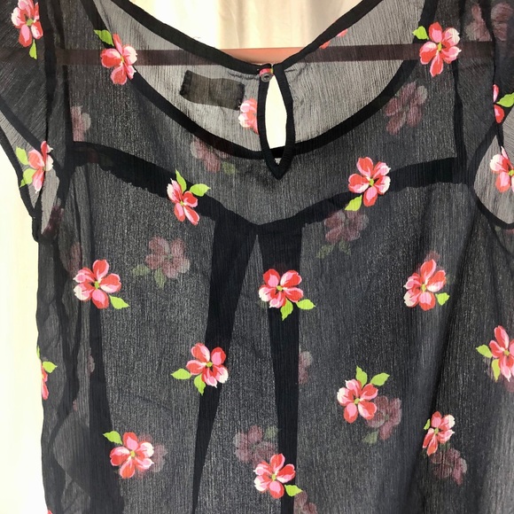 Sheer keyhole top - Picture 4 of 5